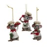 Kurt Adler Culinary Mouse Chef Baking Trio Christmas Ornaments Set