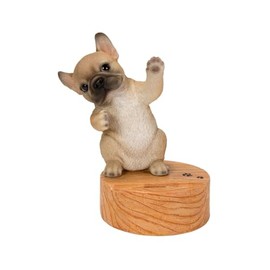 Uvia Dancing French Bulldog Smartphone Stand 5.5 x 3.8 x 6.3 inches (14 x 9.8 x 16 cm), Doll, French Bulldog Figure, Figurine, Animal, Dog, Music, Music, Dance, Cute, H20357-1