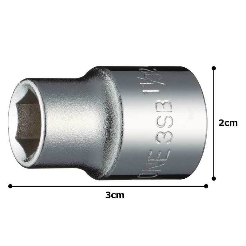 Tone HP3SB-11 Socket (Hexagonal) 3/8 inch (9.5 mm) Insertion Angle: