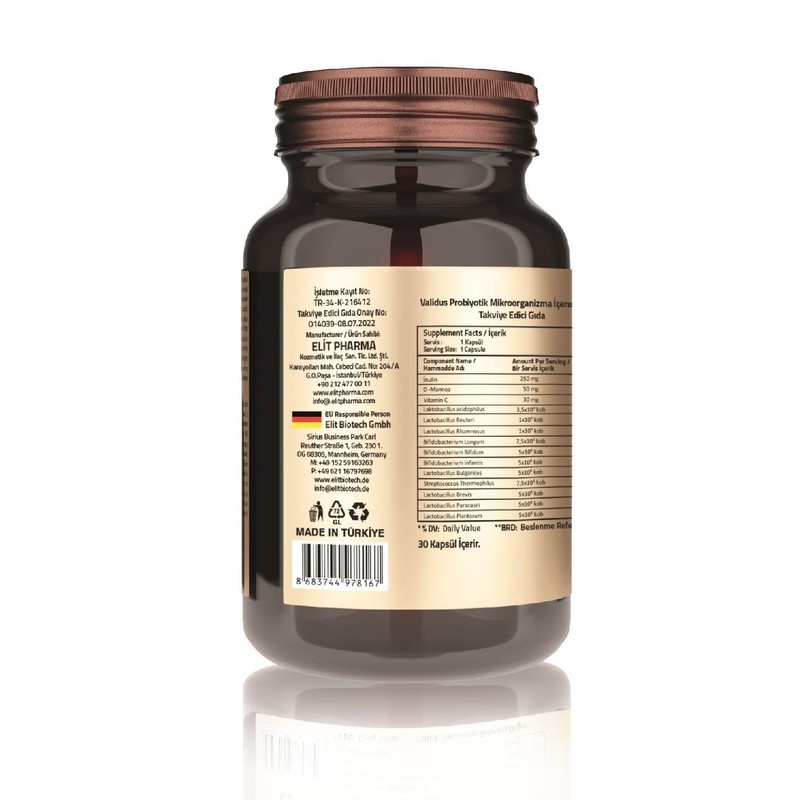 VALIDUS VALIDUS Probiotic Complex 30 Capsules (Drcaps)