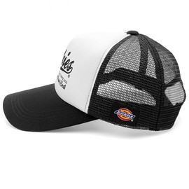 Dickies Mesh Cap, Hat, Logo, Men's, Women's, Unisex, 22.4 - 23.2 inches (57 - 59 cm), White Script Logo