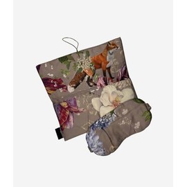 Luxury Cotton Satin Sleep Mask - Soft Skin Friendly Eye Mask with Light Protection & Elegant Travel Case - Perfect for Home & Travel - DecoFlux (Grey Clip)