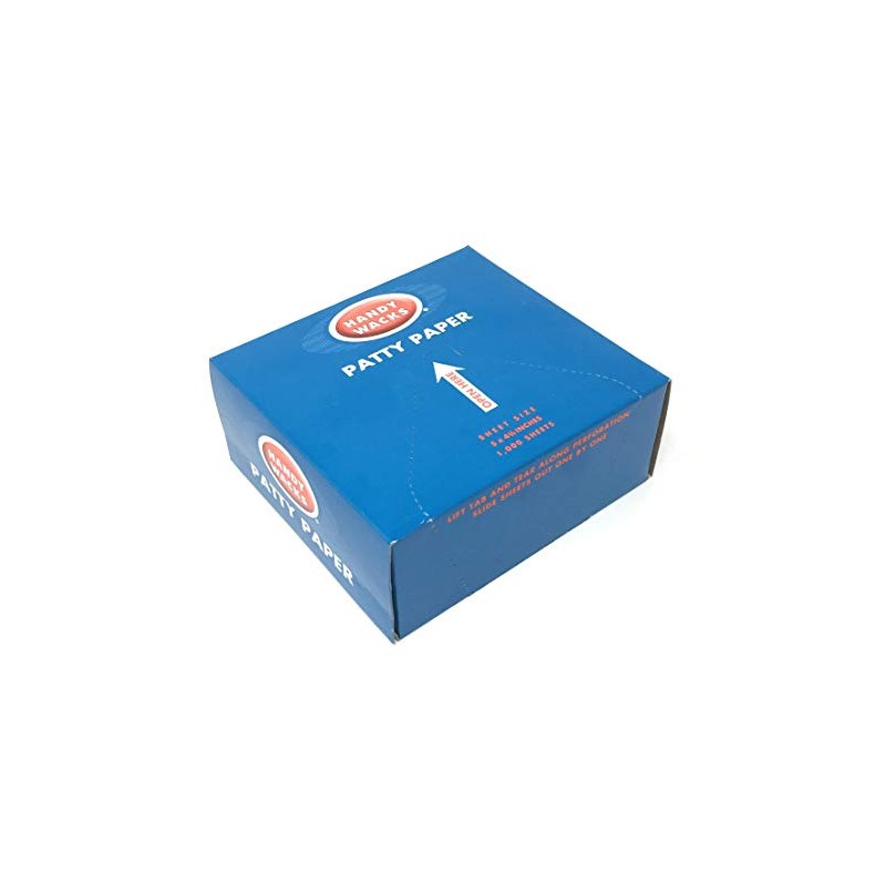 Handy Wacks P-50-X, 5x4-3/4-Inch Hamburger Patty Papers, Disposable Meat Butcher