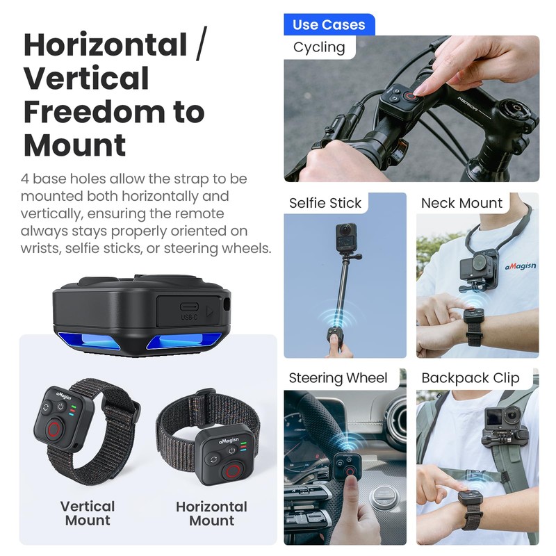 YDW Bluetooth Remote Control for DJI Osmo Action 6/Osmo Action
