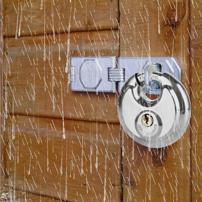 ASelected 70 Mm Stainless Steel Disc Lock Outdoor Heavy Duty