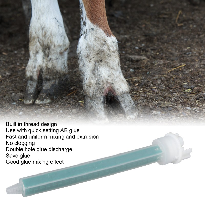 10pcs Mixing Nozzles Plastic Prevent Blocking Adhesive Glue Mixing Nozzle