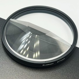 Jorixxy 77mm Half Moon Whirlpool Glass Special Effects Filter Photography Video SLR Camera Lens Accessories