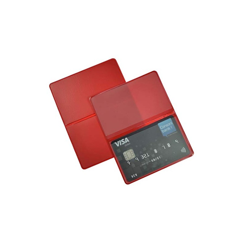 orgaexpert EC Card Case for 2 Cards, ID Holder, Business