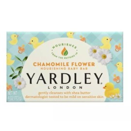 Yardley 🆕️ YARDLEY (2-BARS) 4 Oz. (113g) ●CHAMOMILE FLOWER● Nourishing Baby Bath Bar.