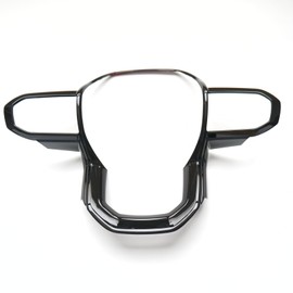 CYAuto Interior Steering Wheel Trim Accessories for Chevy Colorado GMC Canyon Acadia Yukon XL 2024 2025 (Glossy Black)