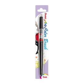 Pentel Arts Colour Brush, Black (Dye) ink, 1 Blister card of 1 Brush, XGFL-101X