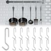 MorningRo 12 Pcs Heavy Duty Pot Hooks Straight Pans Hooks