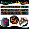 12 Pieces Alphabet Line for Classroom Wall Chalkboard Brights Manuscript