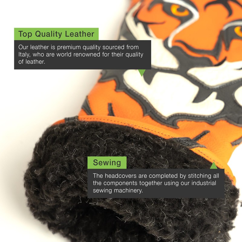 Hazzad Golf, Premium Leather Europe Golf Headcover. As Used By