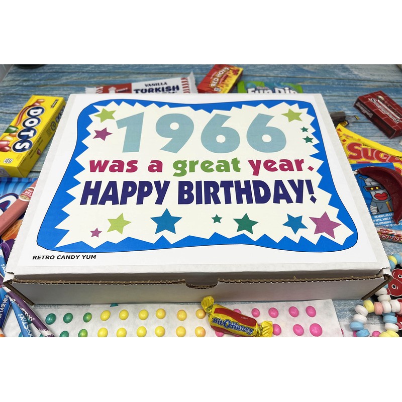RETRO CANDY YUM ~ 1966 60th Birthday Gift Box Nostalgic