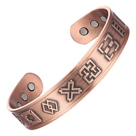 copper bracelet for men copper bracelets for women 99.9% Pure Copper Magnetic Bangle with 6pcs 3500 Gauss Magnets, magnetic bracelets for women and men Jewelry Gift Gifts for Men Women Mom Dad
