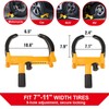 Happybuy Tire Clamp, 2 Set Universal Wheel Clamp, Flexible Anti-Theft
