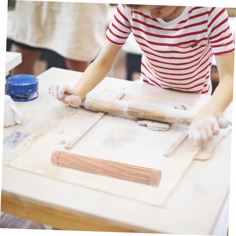 Operitacx Wooden Clay Roller for DIY Pottery Rolling Stick for