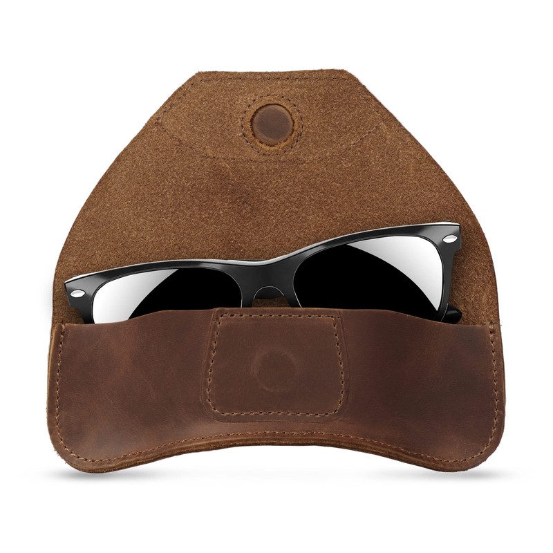 Londo Genuine Leather Case for Eyeglass, Sunglasses, Goggles and Spectacles