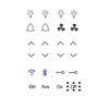 Switch Sticker Set with 24 Stickers Light Stickers and Fan