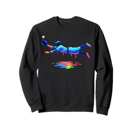 Baseball Player Catching Ball Drip For Boys Youth Men Stuff Sweatshirt