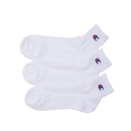 Champion Quarter Socks, 3 Pairs - whites