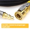 1/4" RV Propane Quick Connect Adapter, Propane or Natural Gas