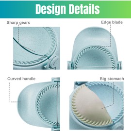 MUMSUNG Empanada Maker Press, 2size (6"+4") Professional Dumpling Maker Mold kit with Dough Cutter and Filling Spoon, Fast to Make Empanadas Jamaican Beef Patties Pierogi pastelitos