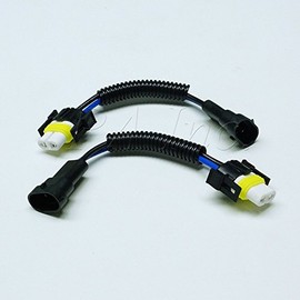 PA LED 2pcs H8 H11 CERAMIC WIRE HARNESS KIT HID BULB PLUG SOCKET