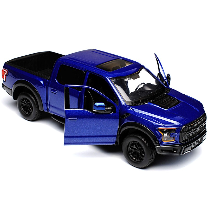Motormax Ford F-150 Raptor Blue Pick-Up 13th Generation From 2014