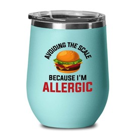 Dietetics Teal Edition Wine Tumbler 12oz - Avoiding the scale - Registered Dietitian Nutritionist Foodies Vegan Vegetables Dietician Vegeterian Consultant