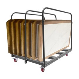 Folding Table Cart, to Store and Move Folding Round Table Heavy Duty Panel Dolly for Garage, Home, Warehouse, Party Event Hotel Furniture 10 Table Capacity