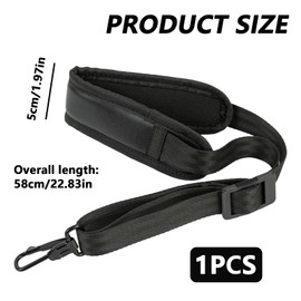 LINGJIA Saxophone, Saxophone Strap, Alto Saxophone, Adjustable Shoulder Strap, Alto Saxophone Accessories, Playing Accessories for Soprano, Alto and Tenor Saxophones, for Men and Women, Adults and