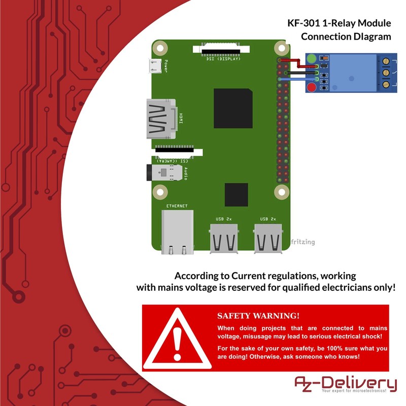 AZDelivery 1-Relay 5V KF-301 Module Parent