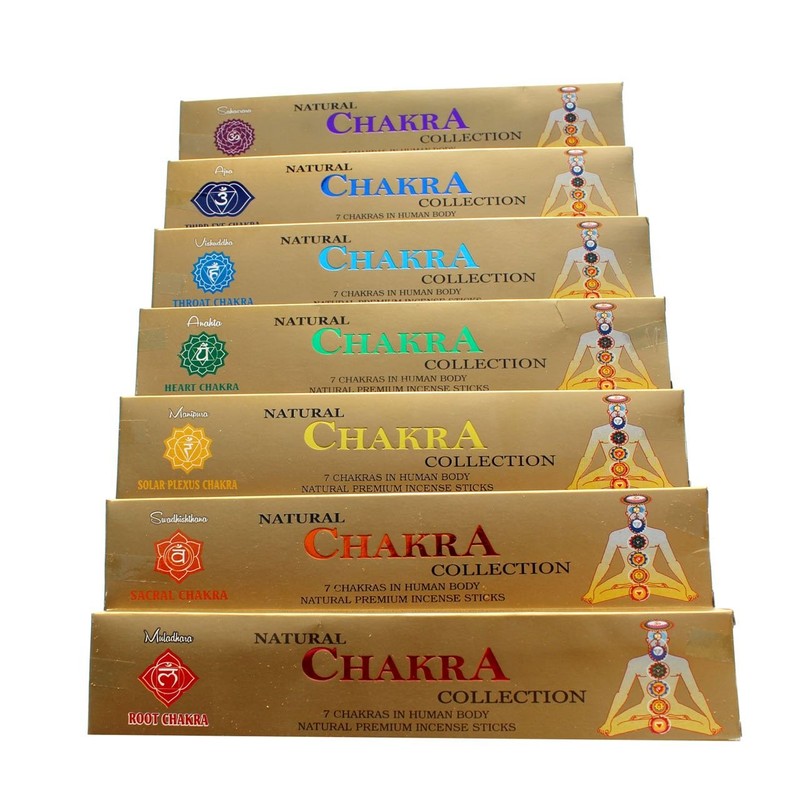 GJ BOON Natural Incense Sticks Chakra Collection Gift Pack Incense