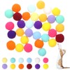 Xthrotsenk 60 Pcs Cat Toy Balls 1-inch Colorful Cat Pom