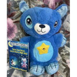TUO BO DREAM LITES TEDDY BLUE PLUSH STAR BELLY TURNS YOUR ROOM INTO A STARRY NIGHT 11”
