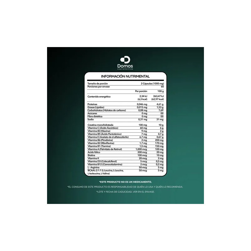 Domos - Multivitaminico Hombre - Vitadom - 120 Cápsulas
