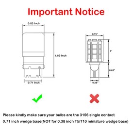 Makergroup S8 3156 Wedge Base LED Light Bulbs 12VAC/DC Low Voltage Water Resistant Design for Outdoor Landscape Lighting Pathway Deck Step Paver lights,Driveway Lights 4W Warm White 2700K-3000K 2-Pack