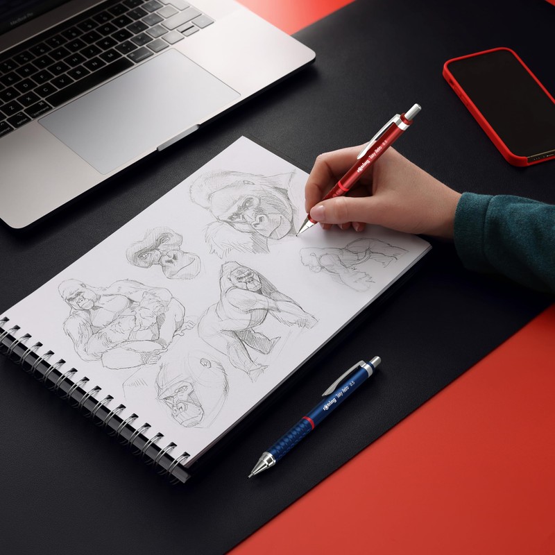 rOtring Tikky Retro Mechanical Pencils , 2B 0.7 mm ,