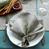 Set of 4 x Luxury Linen & Cotton Fabric Napkins
