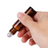 inice 100 10ml Amber Galss Roller Bottles Essential Oils Applicator