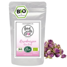 Azafran Organic Rose Buds Pink | Herbal Tea Buds from the Rose by Food with Love 125g