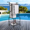 42" Tall Bathroom Towel Rack, Standing Towel Racks, 3 Tier