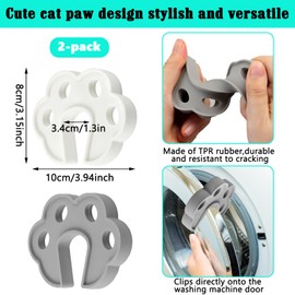 2 Pcs Front Load Washer Door Prop Washing Machine Door Prop Open Dryer Dishwasher Laundry Door Holder Washer Door Stopper to Keep for Proper Ventilation & Drying Washer And Dryer Accessories