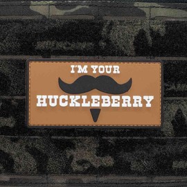 Shellback Tactical I Am Your Huckleberry Mustache PVC Patch