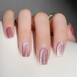 WADY 24 uñas postizas de cobertura completa,uñas postizas medianas, uñas artificiales acrílicas