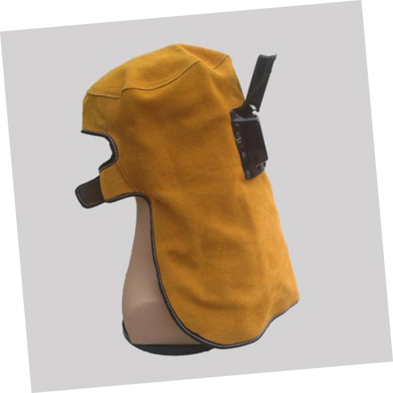 KONTONTY Solar Auto Darkening Welding Hood Professional Cowhide Leather Mask