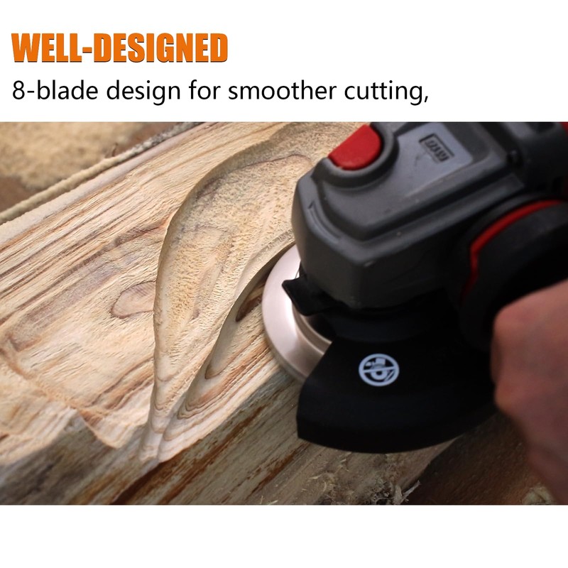 ROOCBIT Tungsten Carbide Shaping Disc 8 Blades with Replaceable Cutters