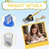 4 Pcs Pencil Sharpener with Container, Compact Handheld Pencil Sharpeners,